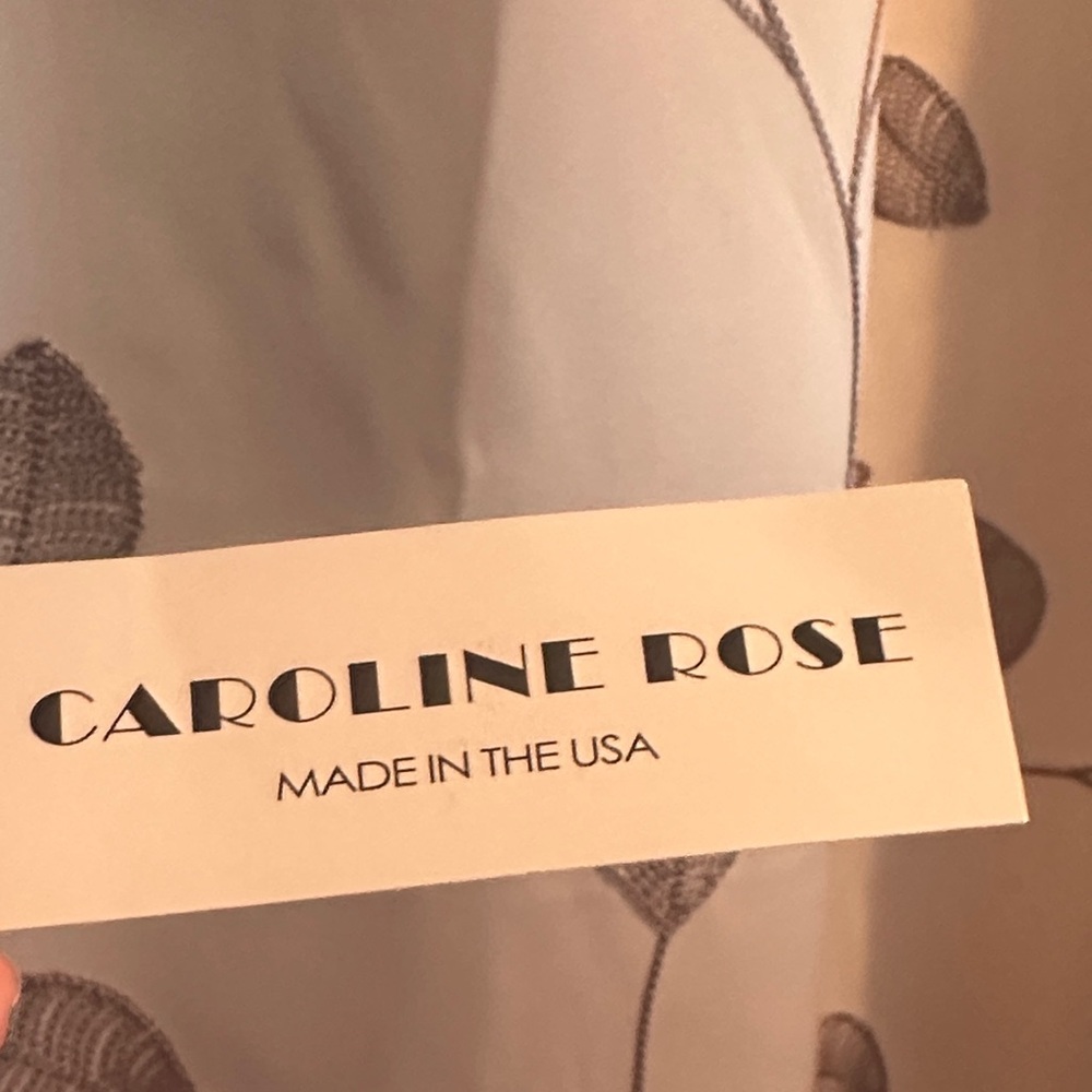 Caroline Rose Blue and Green Dress - Picture 3 of 4